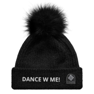 DANCE W ME! Columbia pom-pom beanie