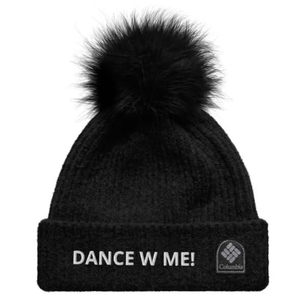 DANCE W ME! Columbia pom-pom beanie