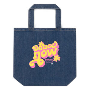 DANCE NOW Organic denim tote bag